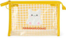 はなまるおばけ　クリアポーチ 透明 ギンガム　ポーチ