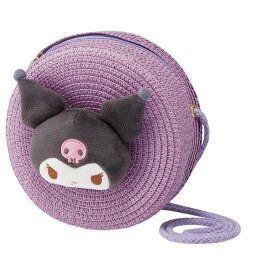 クロミ　サンリオ　ポシェット　ストロー素材　かご風　バッグ