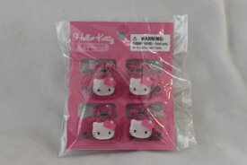ハローキティ キティ　ミニヘアクリップ 4個セット ピンク ハート型