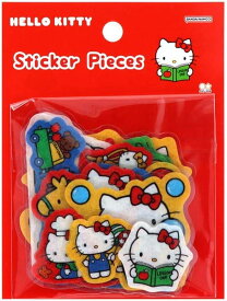 ハローキティ キティ　フレークシール　シールパック　赤　サンスター文具589　マスキングシール