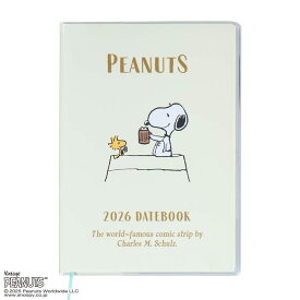 スヌーピー B6 デイトブック 2026 手帳　マンスリー　623016