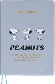 スヌーピー B6　ダイアリー（ブロックタイプ） 2026 週間付き　手帳
