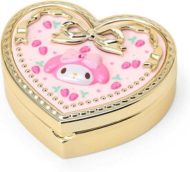 マイメロ ミラー付き小物ケース マイメロディ 326755　ハート　お薬入れ　アクセササリー