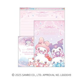 サンリオキャラクターズ　キラキラリボン　レターセット　307166