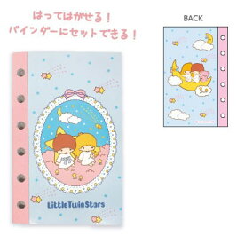 キキララ　リトルツインスターズ シール帳　24PG ノートタイプ　6穴