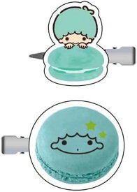 サンリオ　リトルツインスターズ　キキ　前髪クリップ　ヘアクリップ　マカロン