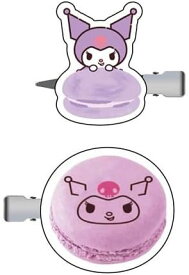 サンリオ　クロミ　前髪クリップ　ヘアクリップ　マカロン