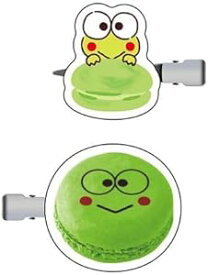 サンリオ　けろけろけろっぴ　けろっぴ　前髪クリップ　ヘアクリップ　マカロン