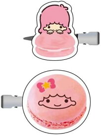 サンリオ　リトルツインスターズ　ララ　前髪クリップ　ヘアクリップ　マカロン