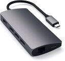 マルチ USB-C ハブ 8-in-1 スペースグレイ 4K HDMI(60Hz) イーサネット USBC PD充電 SDカードリーダー USB3.0ポートx3…