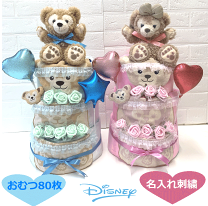 Disney - TDS ディズニー ダッフィー シェリーメイ ベビー ギフトセット スタイ Amazon | ダッフィー ギフトセット（スタイ、ガーゼハンカチ×2枚