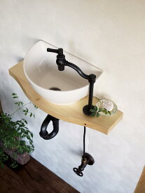 手洗い器Sクレセント【Essence】おしゃれ レトロ 手洗い 可愛い 北欧 トイレ イブキクラフト