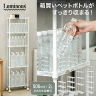 ペットボトルラック すき間収納 幅20cm キッチン収納 備蓄 ストック 防災 保存 水 収納 パントリー すき…