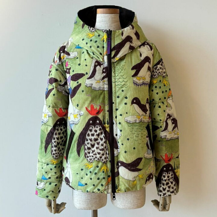 OLLEBOREBLAキルティングジャケット中綿ぶたさん柄FREE 