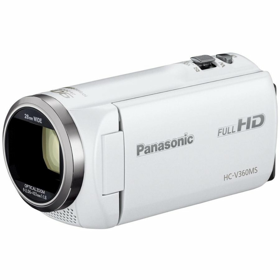 人気の定番 パナソニック HDビデオカメラ V360MS 16GB 高倍率90倍ズーム 本日の目玉 ホワイト HC-V360MS-W