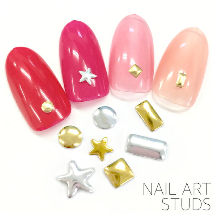 楽天市場】【☆ワンポイントに最適☆】ネイルパーツ[デコスタッズ 10個 