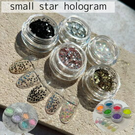 [☆☆スモールスターホログラム 22色] ネイル ネイルアート ネイル用品 ホログラム 星