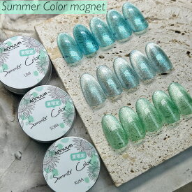 [Summer Color 3g] ジェルネイル マグネットネイル キャッツアイ キャットアイ ギャラクシー マグネットジェル 磁石ネイル