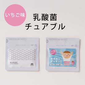 【いちご味の腸活チュアブル】きんのキモチ 乳酸菌＋納豆菌でお通じサポート［30粒入］便通・腸内環境改善に／ゆうパケットOK