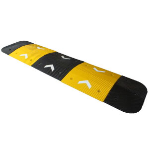 減速帯・2.5m(本体黄色2個/黒色2個+黄色1個/黒色1個)(コンクリート/アスファルト兼用アンカー付属) 減速帯 ハンプ スピード制御器材 スピード制御マット 減速マット 駐車場 倉庫