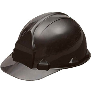 一般作業/工事用ヘルメット・ブラック・FN2-1(ABS樹脂・内装一式/ワンタッチあご紐/ライナーなし) ヘルメット 工事用ヘルメット 作業用ヘルメット つば付きヘルメット