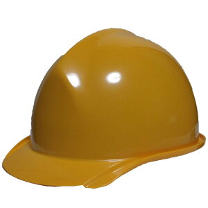 一般作業/工事用ヘルメット・イエロー・BA-1(ABS樹脂・内装一式/ワンタッチあご紐/ライナーなし) ヘルメット 工事用ヘルメット 作業用ヘルメット つば付きヘルメット