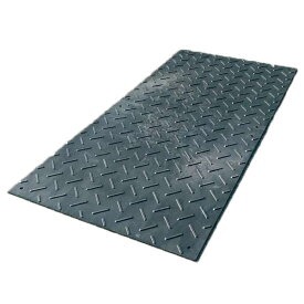 軽量樹脂製敷板・黒色・910×1,820mm×厚み13（8+5）mm（片面滑り止め・裏面フラットタイプ/Wボード）