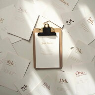 【元祖足形用マンスリーカード】手形・足形を綺麗に残せる月齢カード（anoko.オリジナルmonthly card）