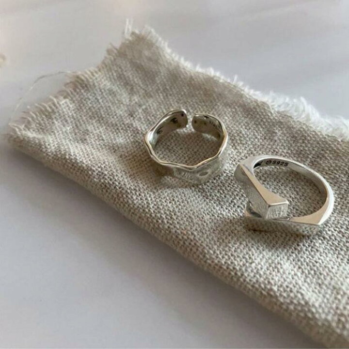楽天市場】2点セット シルバーリング レディース アクセサリー 指輪 