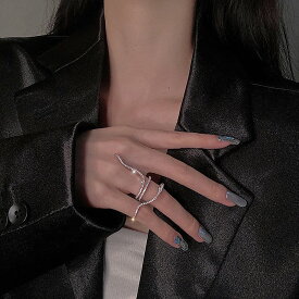 指輪 フィンガーリング レディース シルバーリング 韓国 ファッション アクセサリー ジュエリー 女性 おしゃれ かわいい かっこいい 韓国ジュエリー 韓国アクセ