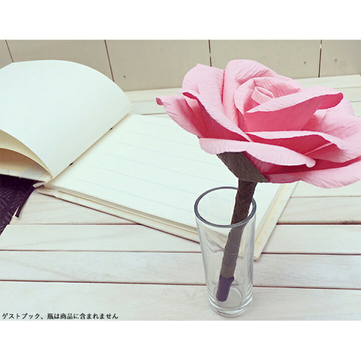 楽天市場 フラワーペン 手作りキット パーティーメイド 結婚式の芳名帳 ゲストブック 用 受付ペン 花ペン バラ 造花 ウェディング アナザークルーウェディング