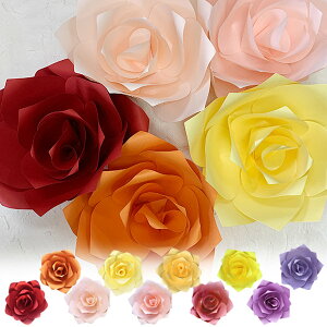 ジャイアントフラワー 手作りキット ローズ Mサイズ 花径30cm ウォールフラワー 壁 インテリア 飾り 誕生日 結婚式やパーティーに 撮影小物 背景 ペーパーフラワー 飾り付け 花 アートキット