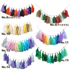 ペーパータッセル　タッセルガーランド パーティーメイド フリンジ 手作りキット ウェディングやお誕生会の飾り付けに バースデー 1歳 推し活