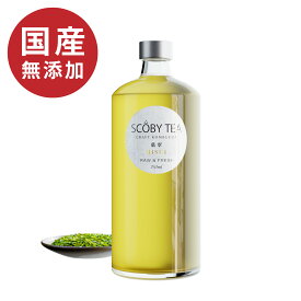 【送料無料】本物のコンブチャ 煎茶 母の日 無添加 オーガニック 微炭酸 非加熱 SCOBY TEA HISUI 750ml | 発酵食品 生 酵素 飲料 お酢 ドリンク ダイエット 酢酸菌 Kombucha コンブチャ クレンズ 健康 飲料酢 大人 ギフト ノンアルコール おしゃれ 紅茶キノコ