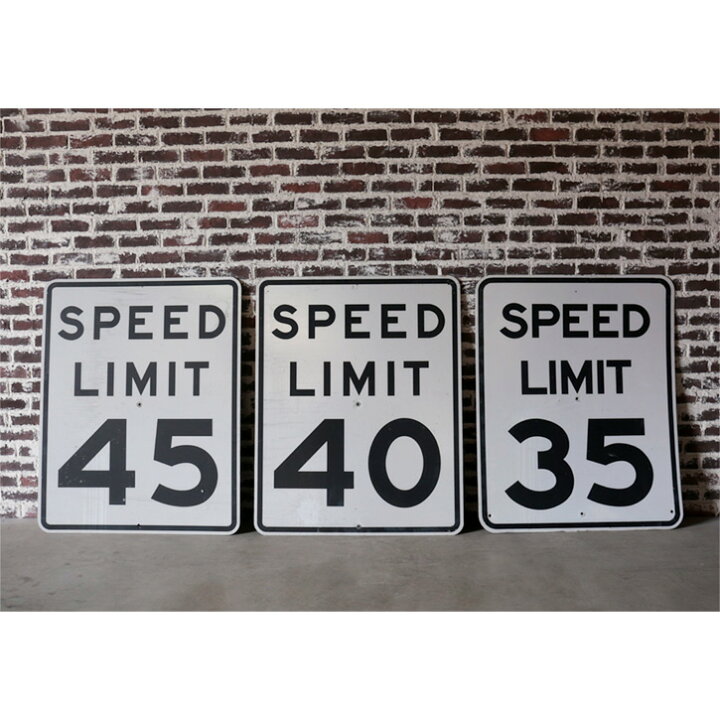 楽天市場】【中古】 SPEED LIMIT 40 看板 アメリカ 道路標識 