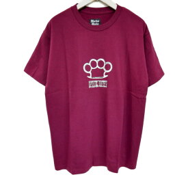 WACKO MARIA×JOHNNY ワコマリア 国内正規 23AW CREW NECK T-SHIRT クルーネックTシャツ JOHNNY-WM-TEE01 BURGUNDY バーガンディ L【中古】