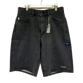 NAUTICA directed by A.H AKIO HASEGAWA ノーティカ 長谷川昭雄 国内正規 22SS 5 Pocket Baggy Denim Shorts バギーデニムショーツ 222-1429 BLACK ブラック 黒 L【中古】