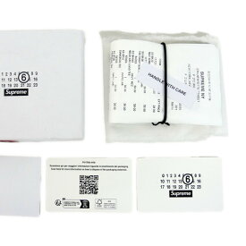 Supreme×MM6 Maison Margiela エムエムシックス メゾンマルジェラ 国内正規 24SS Receipt Wallet レシートウォレット 2つ折り財布 White ホワイト 白 Free【中古】