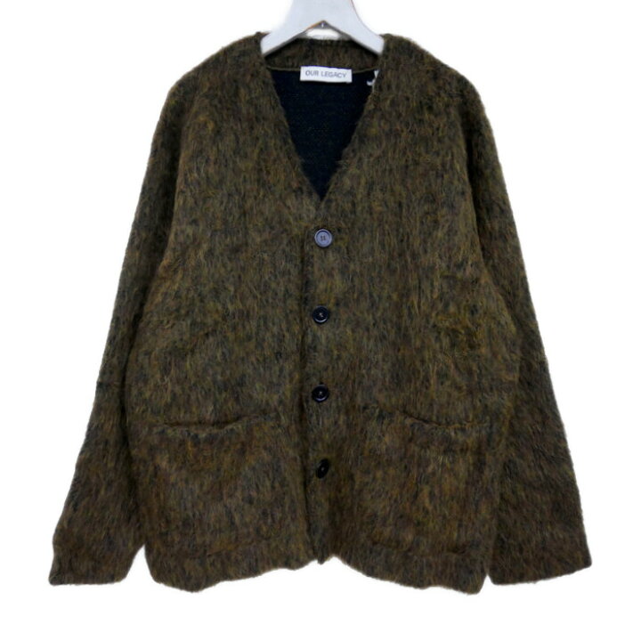 楽天市場】OUR LEGACY アワーレガシー CARDIGAN OLIVE MELANGE MOHAIR  