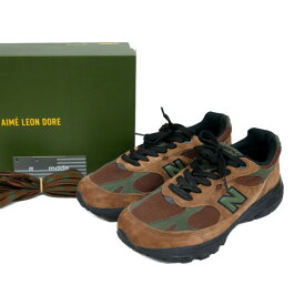 AIME LEON DORE×new balance エメレオンドレ MR993ALD MADE IN USA アメリカ製 米国製 スニーカー BROWN ブラウン 茶 US8.5 26.5 D【中古】