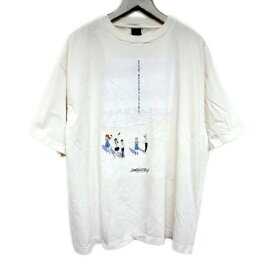 SAINT MICHAEL×GEEKS RULE×EVENGELION セントマイケル エヴァンゲリオン 国内正規 25SS EV SS TEE プリントTシャツ シンエヴァンゲリオン劇場版 ビンテージ加工 アニメ ムービー SM-HR8-0000-C11 WHITE ホワイト 白 XL【中古】