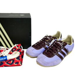adidas Originals×WALES BONNER アディダス ウェールズボナー 国内正規 25AW JAPAN ジャパン スニーカー JR1776 CREAM WHITE LIGHT PURPLE NIGHT RED ライトパープル 薄紫 US8.5 26.5【中古】
