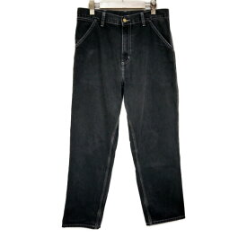 carhartt WIP WORK IN PROGLESS カーハート 国内正規 SIMPLE PANT シンプルパンツ デニム Black Stone Washed ブラック 黒 ストーンウォッシュ 30×32【中古】
