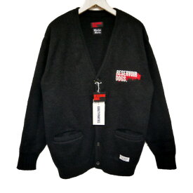 WACKO MARIA×RESERVOIR DOGS ワコマリア レザボアドッグス 国内正規 24SS HEAVY MOHAIR CARDIGAN ヘビーモヘアカーディガン クエンティンタランティーノ RD-WM-KN01 定価75900円 BLACK ブラック 黒 M【中古】