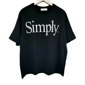 SimplyComplicated シンプリーコンプリケイテッド 国内正規 25SS Simply TEE シンプリーロゴTシャツ 25SS1008 BLACK ブラック 黒 3【中古】