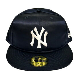 NEW ERA×the Apartment ニューエラ アパートメント別注 国内正規 59FIFTY 5950 SATIN FITTED CAP NEW YORK YANKEES サテン生地 ベースボールキャップ NAVY ネイビー 紺 7 5/8 60.6【中古】