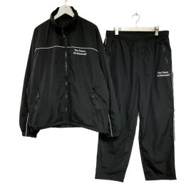 ennoy The Ennoy Professional エンノイ スタイリスト私物 国内正規 26SS PIPING NYLON TRACK SUIT SETUP JACKET PANT トラックスーツ トラックジャケット トラックパンツ BLACK ブラック 黒 L【中古】