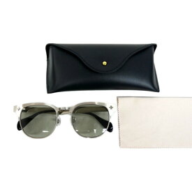 FOREMOST GARMENTS フォアモストガーメンツ 国内正規 Flip Up Glasses 3rd Model フリップアップサングラス 跳ね上げ式 日本製 鯖江 Handmade in Japan SILVER GREEN シルバー 47□20【中古】