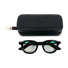 MOSCOT モスコット 国内正規 DAHVEN ダーベン 黒縁めがね 眼鏡 サングラス セルフレーム SPORT CASE付き BLACK ブラック 黒 クリア 47□24-151【中古】