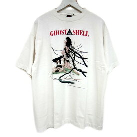 SAINT MICHAEL×GHOST IN THE SHELL セントマイケル 攻殻機動隊 国内正規 24AW GS SS TEE GITS S/S T-SHIRT Tシャツ ビンテージ加工 SM-YS1-0000-C32 WHITE ホワイト 白 L【中古】